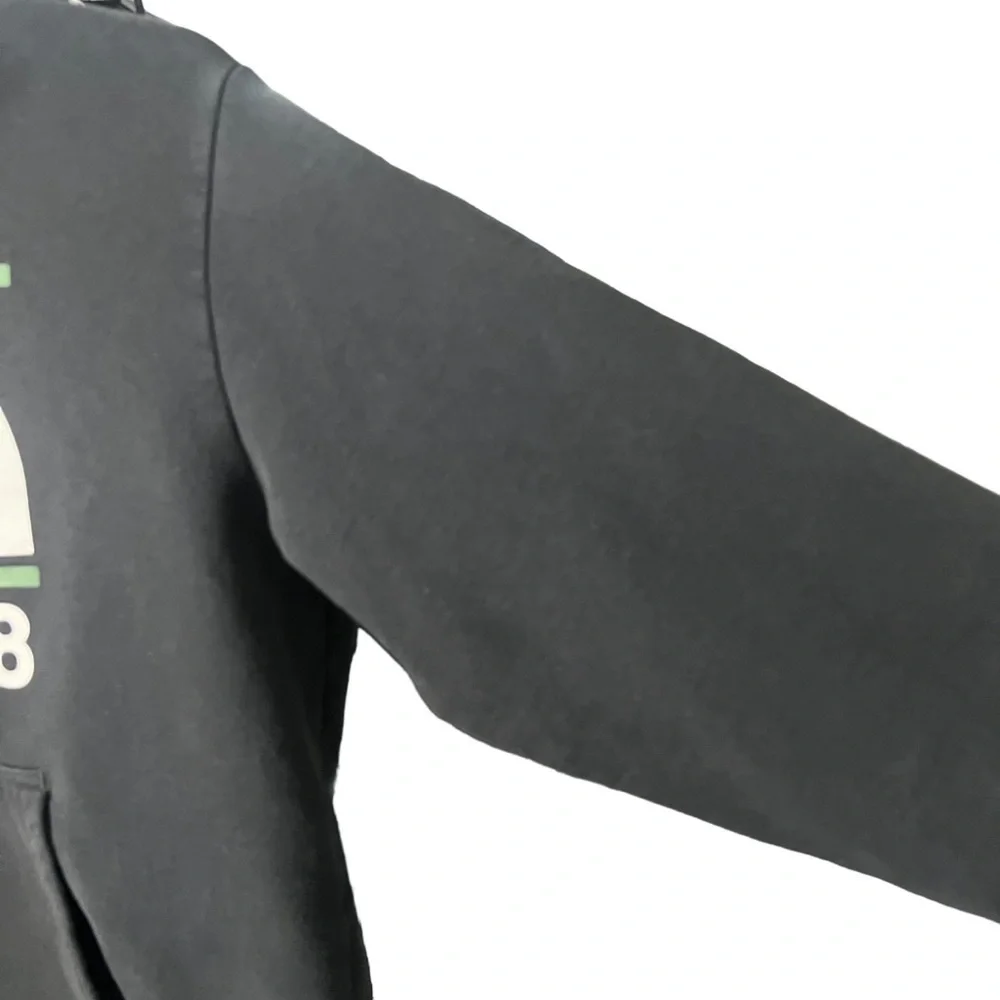 The North Face Logo Graphic Print Black Pullover Hoodie Men’s Size M